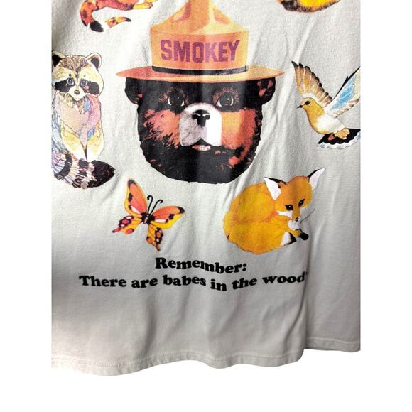 Smokey Bear “Help Prevent Wildfires” Tee Size S | Official Licensee Jerry Leigh - Picture 4 of 8